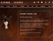 Tablet Screenshot of djembe-sounds.com